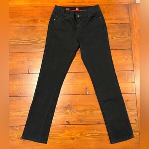 Sasson - Black Jeans Straight Leg High Waist - Size 4